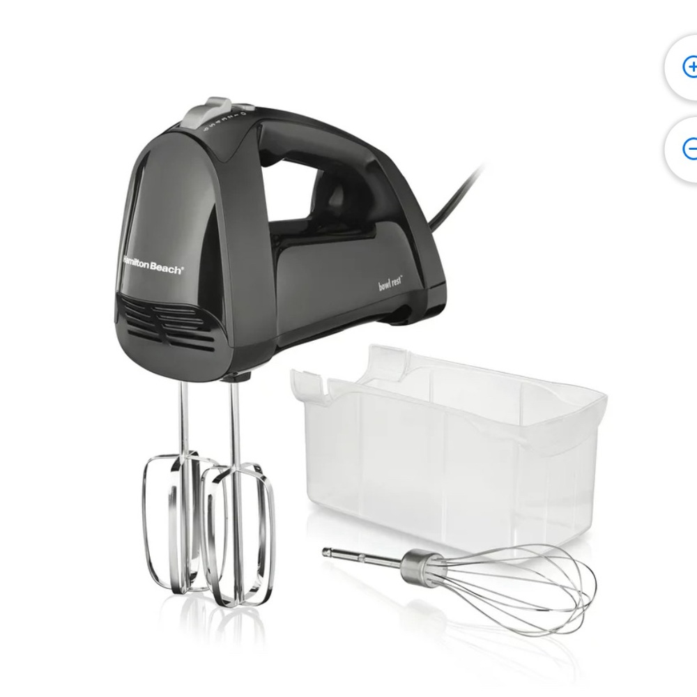 Hamilton beach 6 speed hand mixer , quick burst storage case